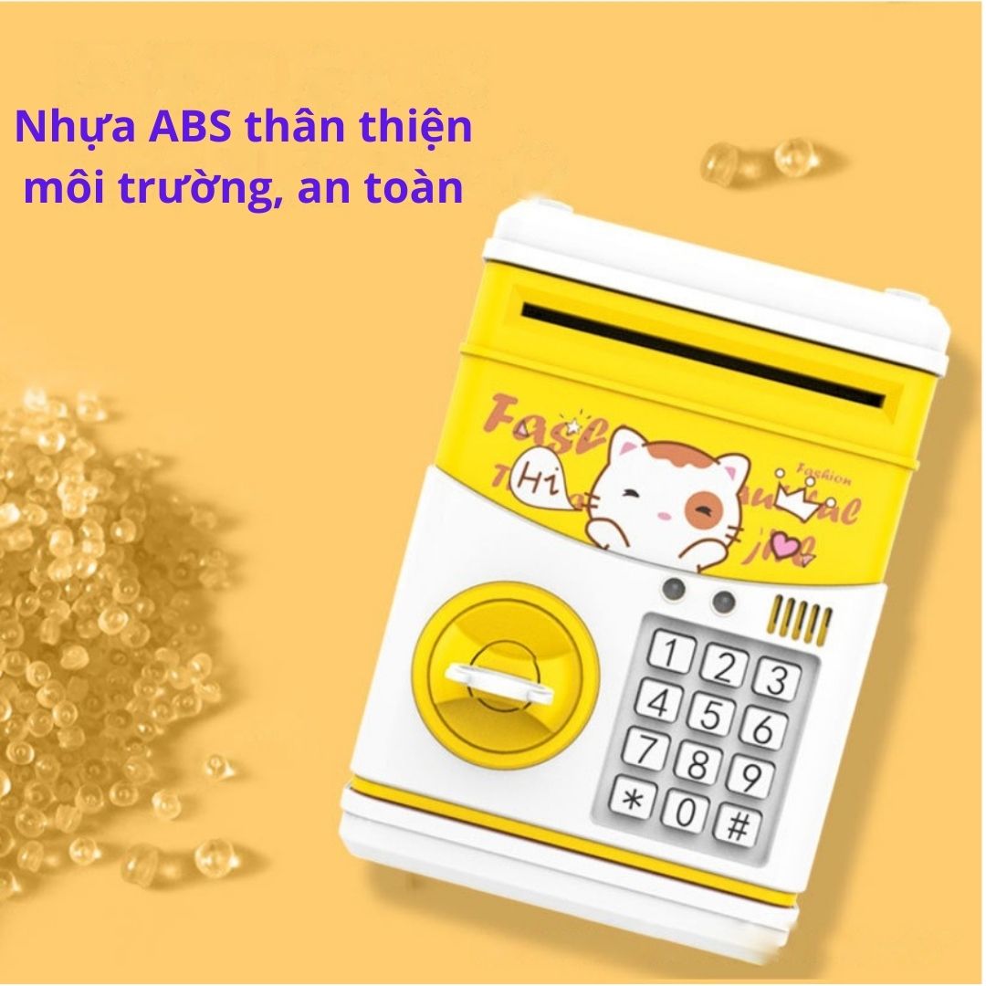 Két sắt mini điện tử thông minh cho bé - giáo dục tài chính sớm tiết kiệm tiền