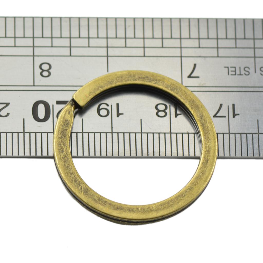 3x12 Pcs 28mm Split Hoop Key Rings Key Chain Holder Antique Bronze DIY