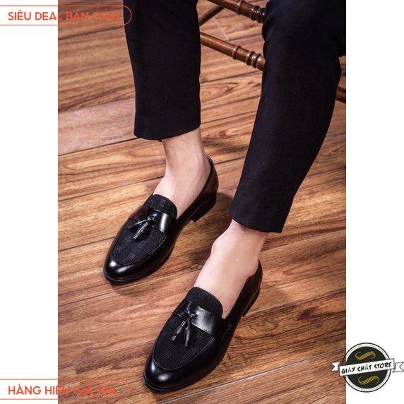 Giày tây Da nam, Giày công sở nam Đế cao 3cm - Bảo hành 12 tháng
