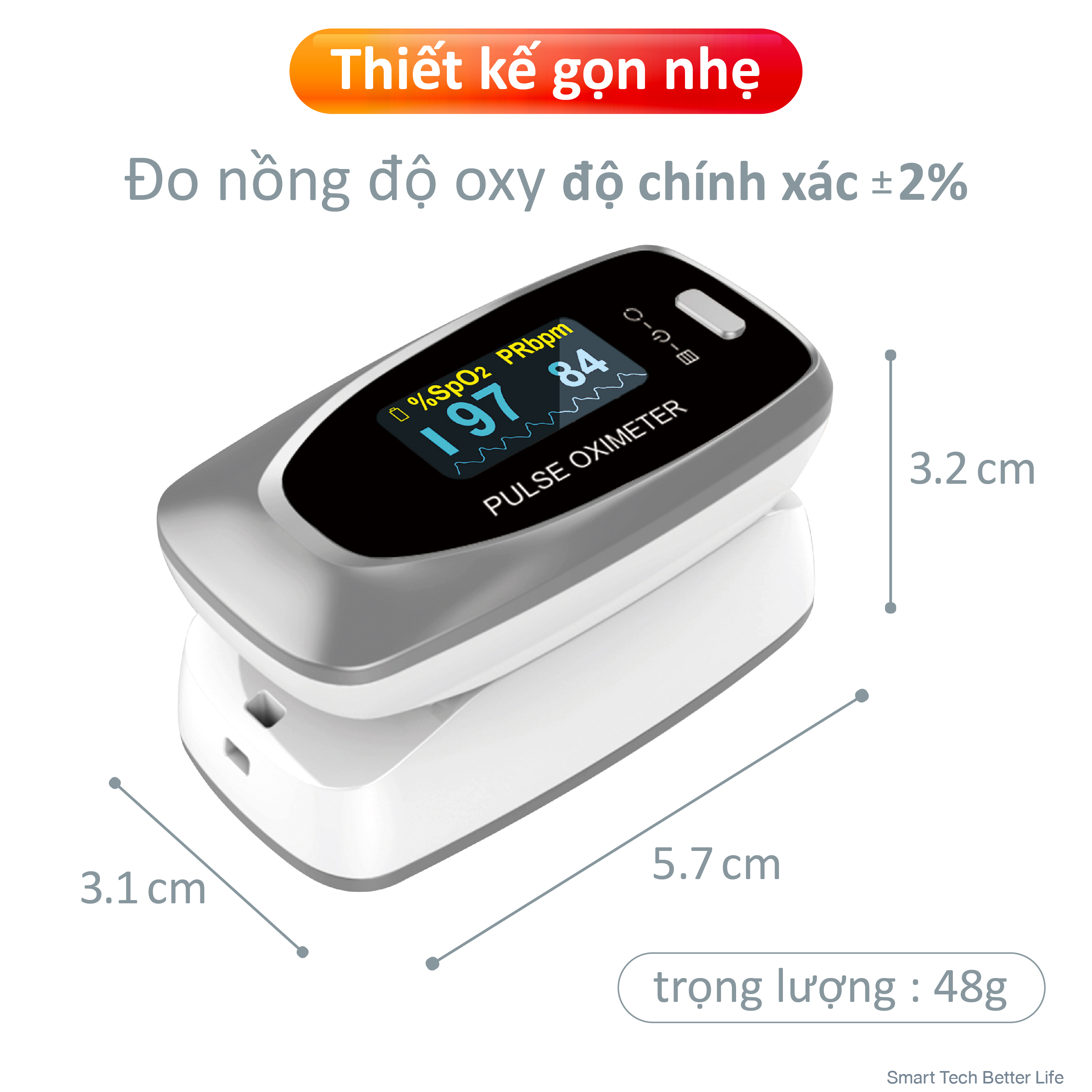 Máy Đo Nồng Độ Oxy Trong Máu SPO2 Contec CMS50D2 - Hàng chính hãng