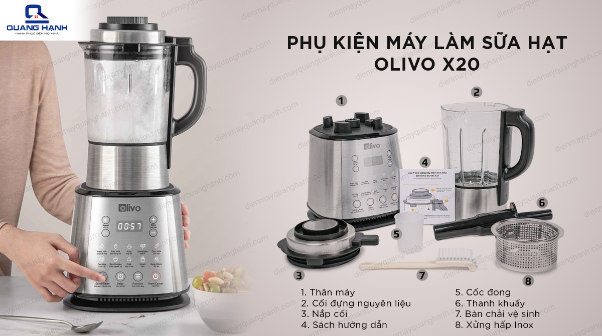 Máy làm sữa hạt OLIVO X20