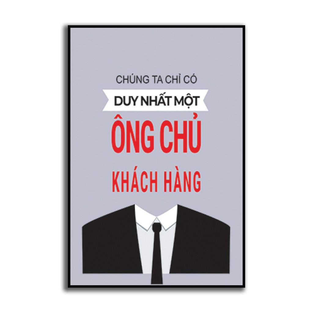 Tranh slogan treo tường dịch vụ khách hàng DL-61