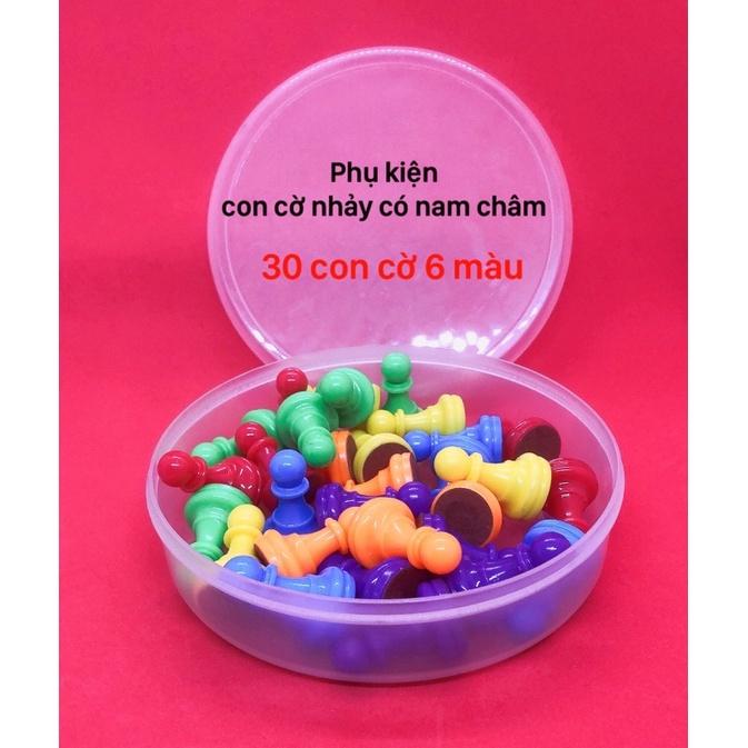 Phụ kiện cờ nhảy lớn có nam châm - 30 con cờ 3,2cm