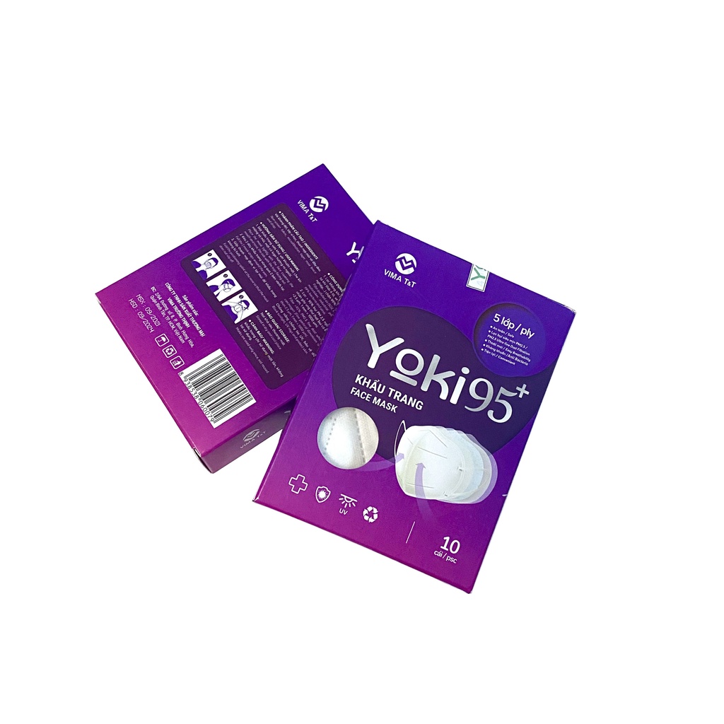 10 Khẩu Trang KN95 + Cấu Trúc 5 Lớp Kháng Khuẩn Chống Bụi Mịn PM2.5, An Toàn - TakyHome 7795
