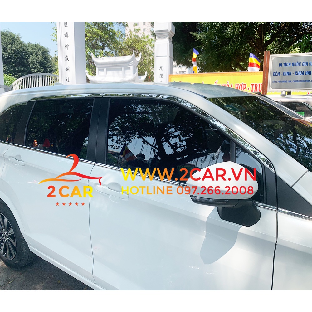 Nẹp viền chân kính, cong kính xe TOYOTA AVANZA 2022 2023 chất liệu inox 304 sáng bóng