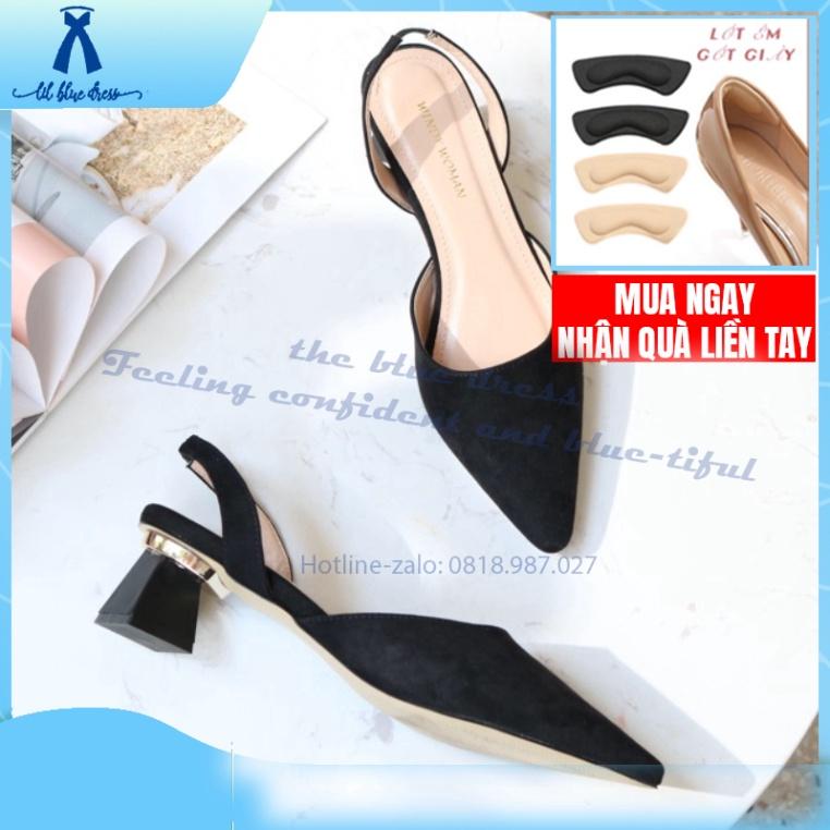 QUẢNG CHÂU Slingback mũi vác vuông gót tứ c có bigsize 40_41_42 cho nàng chân ngoại