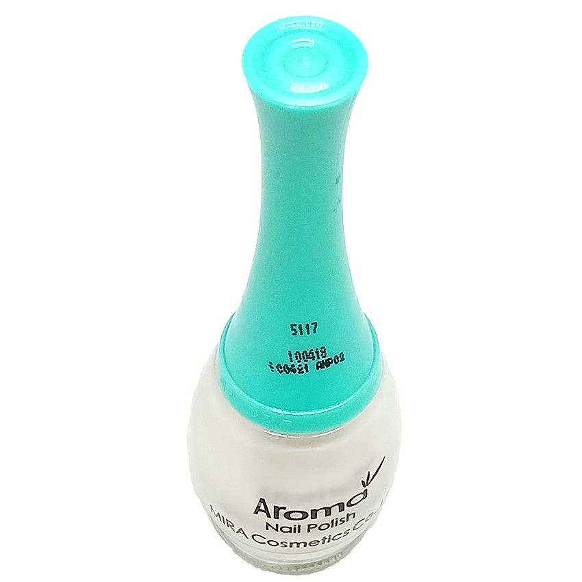 Sơn móng tay Aroma Nail Polish Hàn Quốc 12ml #45 trắng sữa tặng kèm móc khóa