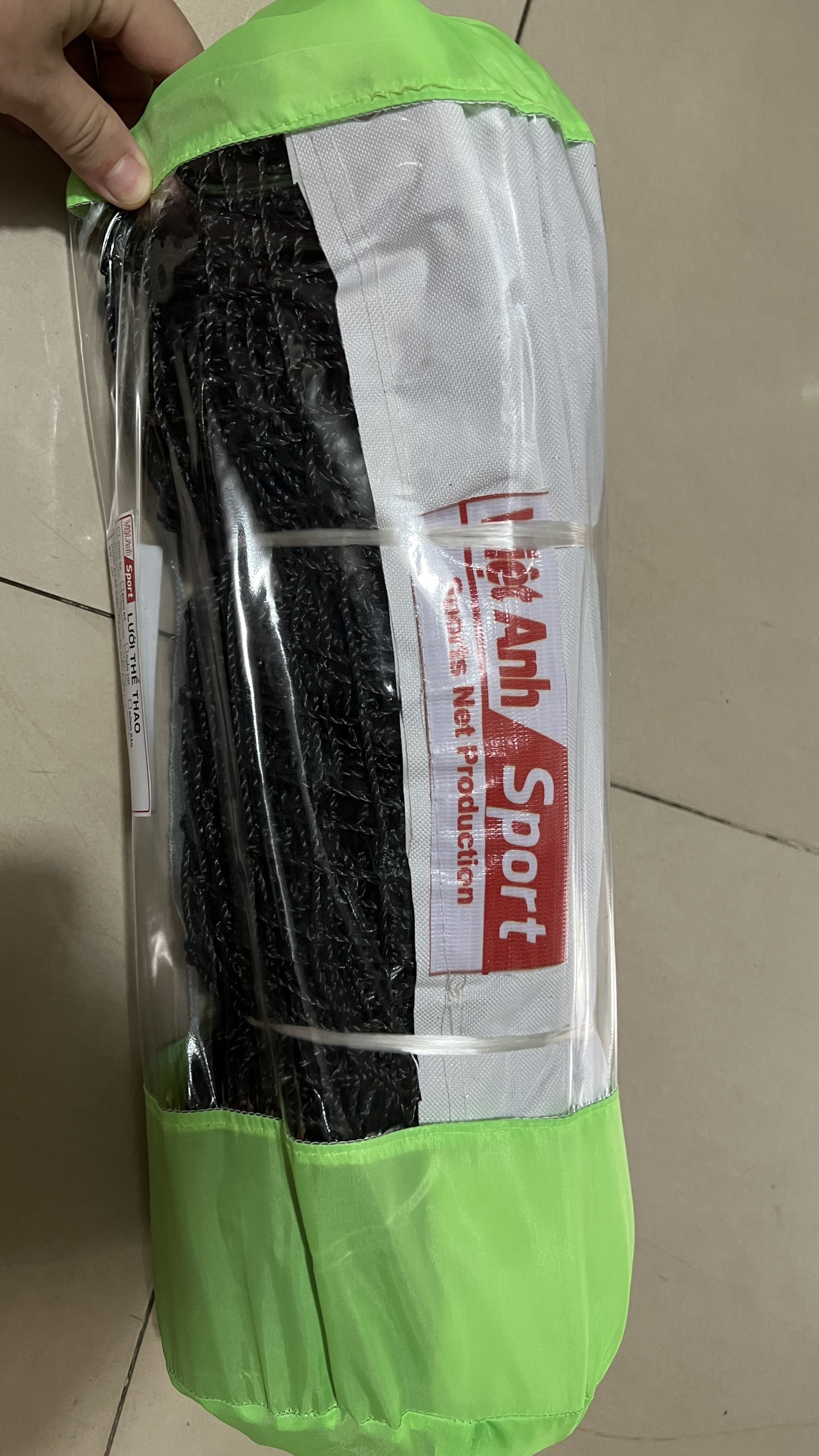 Lưới pickleball Việt Anh chất liệu CPE dài 6,4 m cao 81cm, lưới môn pickleball chống nước thích hợp để trong nhà và ngoài trời