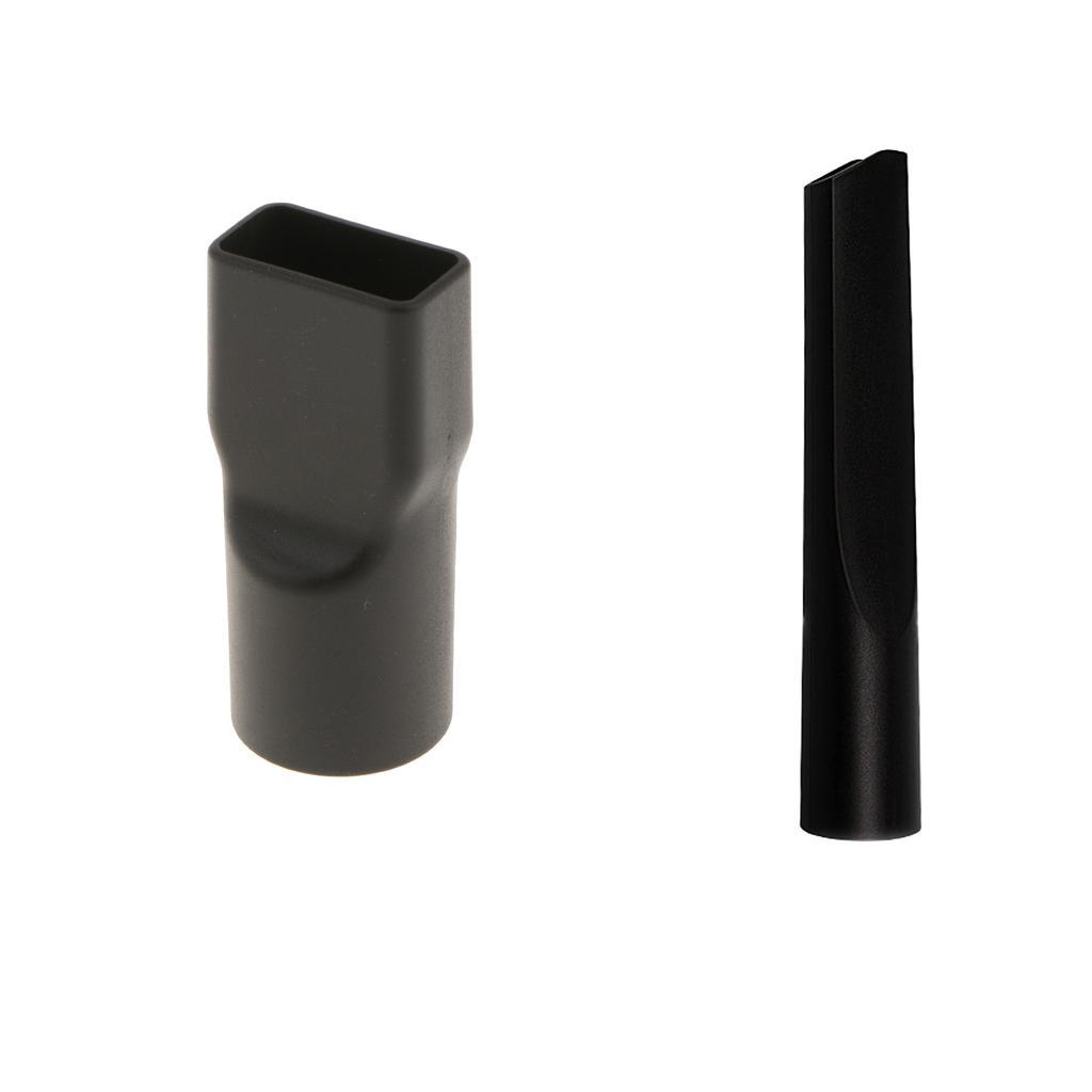 32mm Round to Square Neck Vacuums Nozzle Brush Connect Adapter +Crevice Tool