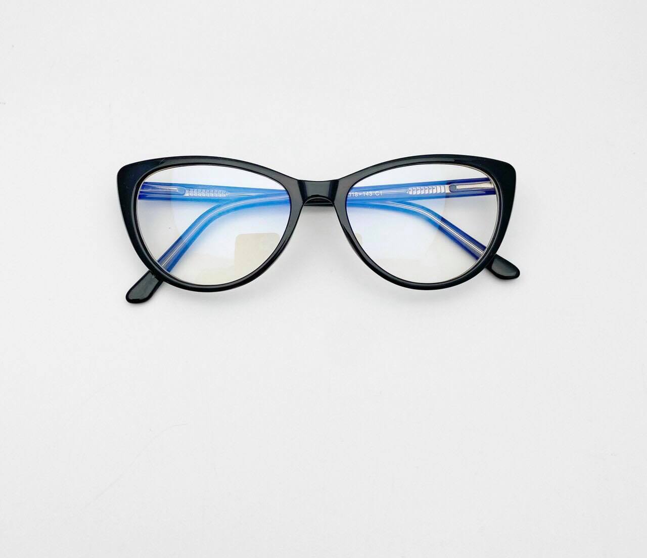 Kính Mắt mèo gọng cốt kim loại cao cấp tròng kính chống ánh sáng xanh UV + tặng tuavit Kính xinh mini