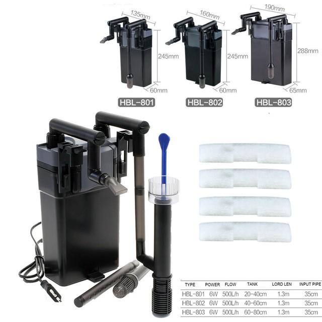 Lọc treo SunSun HBL-801, HBL-802, HBL-803 dành cho bể cá từ 20-80cm