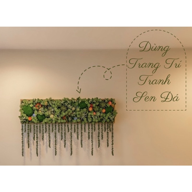 Cụm hoa sen đá giả, sen đá nhựa cắm điểm decor siêu đẹp