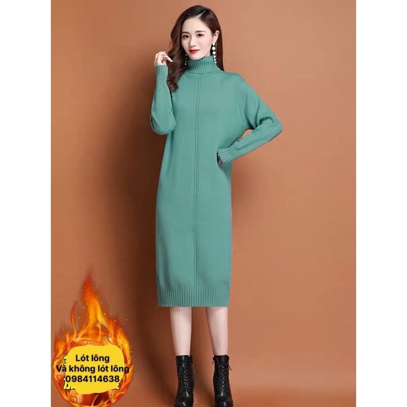 Váy len suông (Lót lông &amp; Không lót lông) VLS426