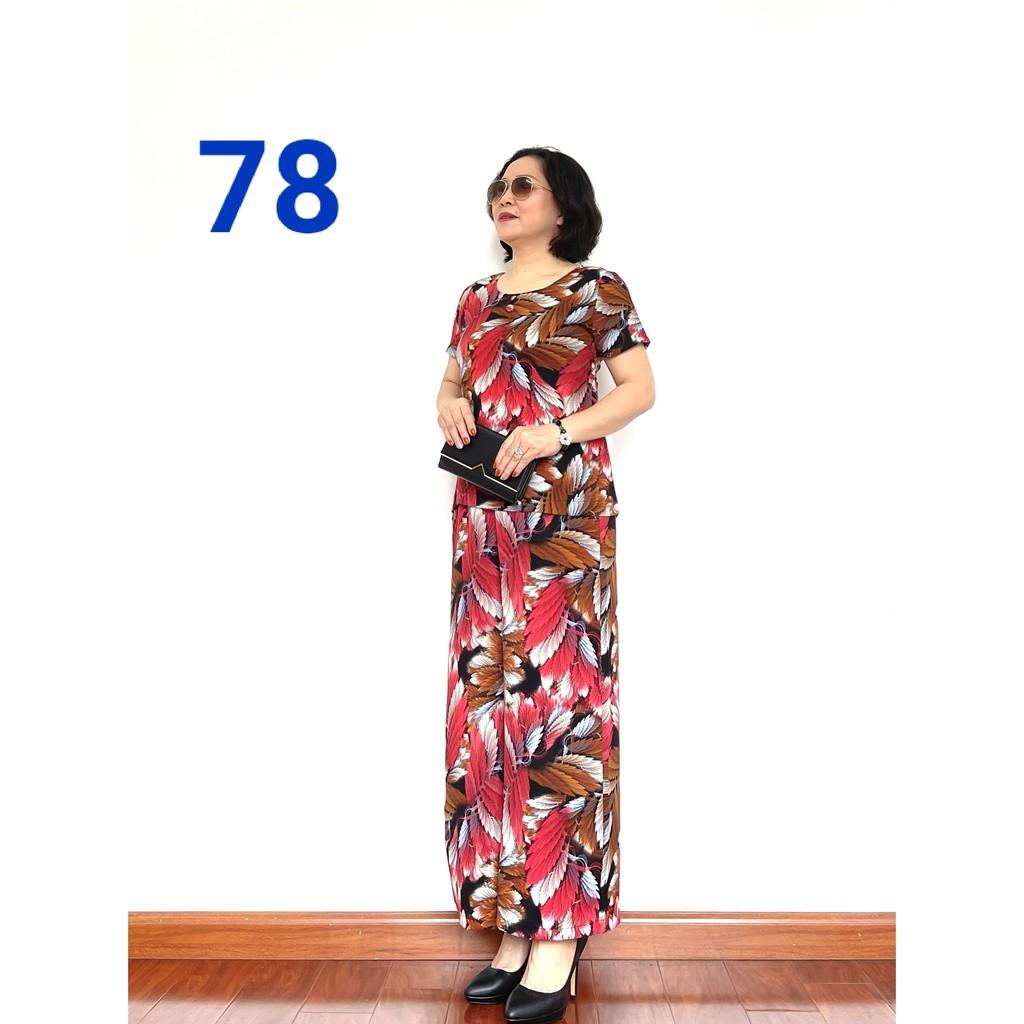 Đồ bộ trung niên cao cấp 2021 - lụa hàn châu siêu mềm, siêu mát - Sang Trọng và Quý Phái dánh cho Quý Bà - Laddy_Store