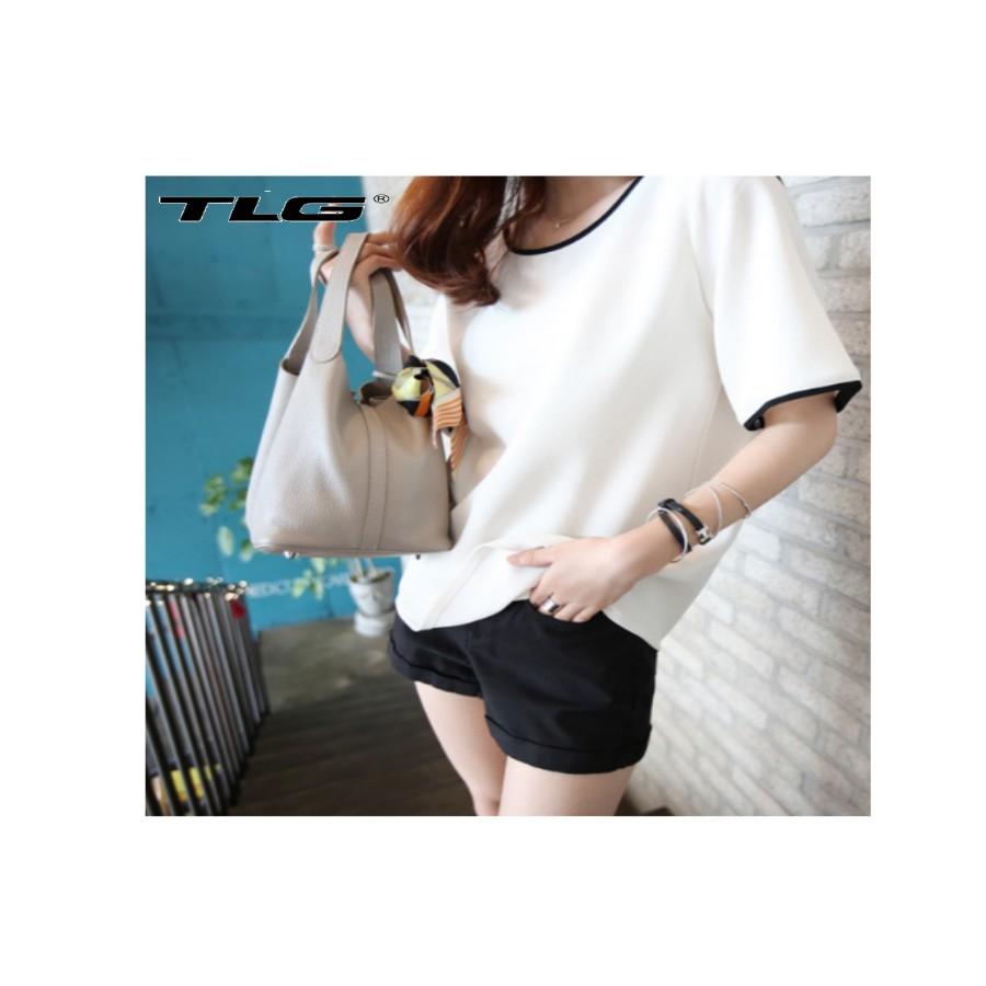Áo thun nữ ngắn tay phong cách Hàn Quốc TLG 352TI 2