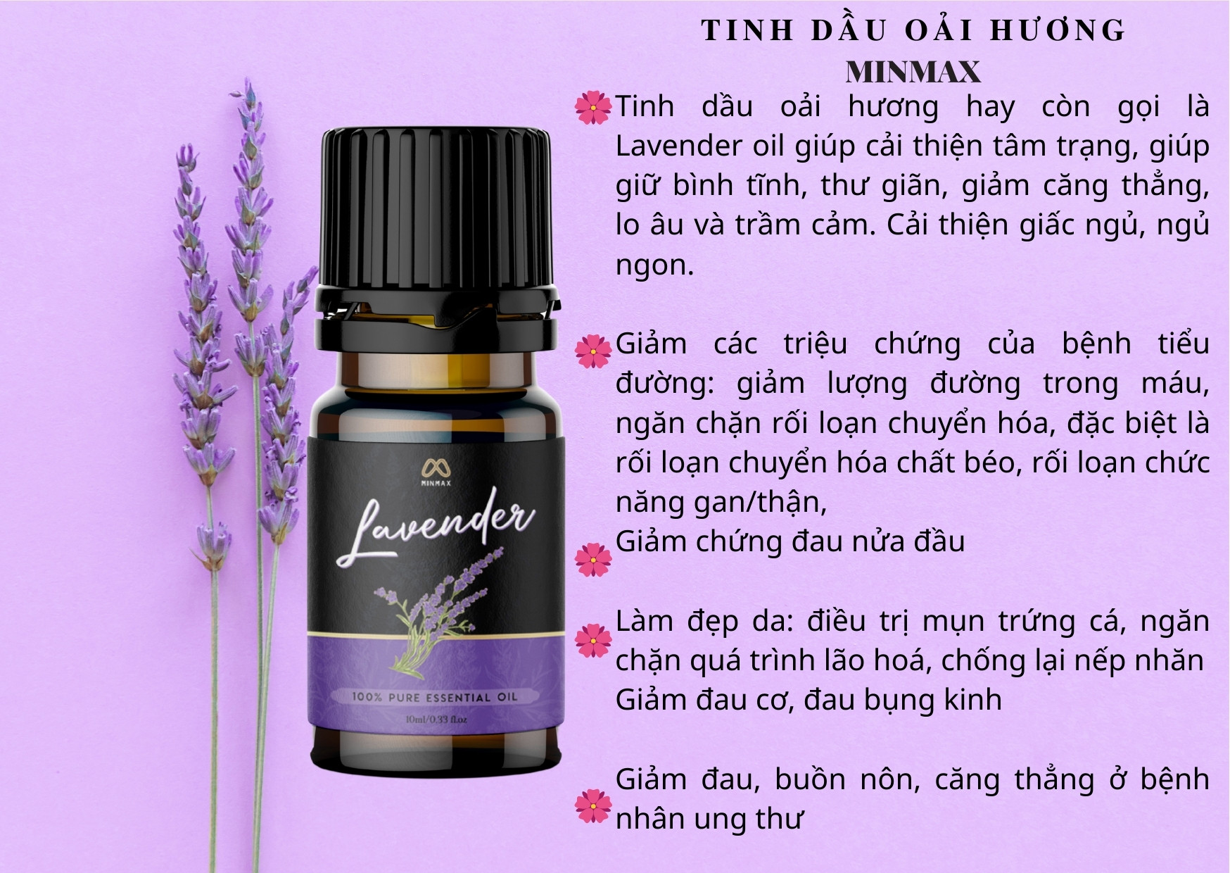Tinh dầu oải hương Minmax 10ml