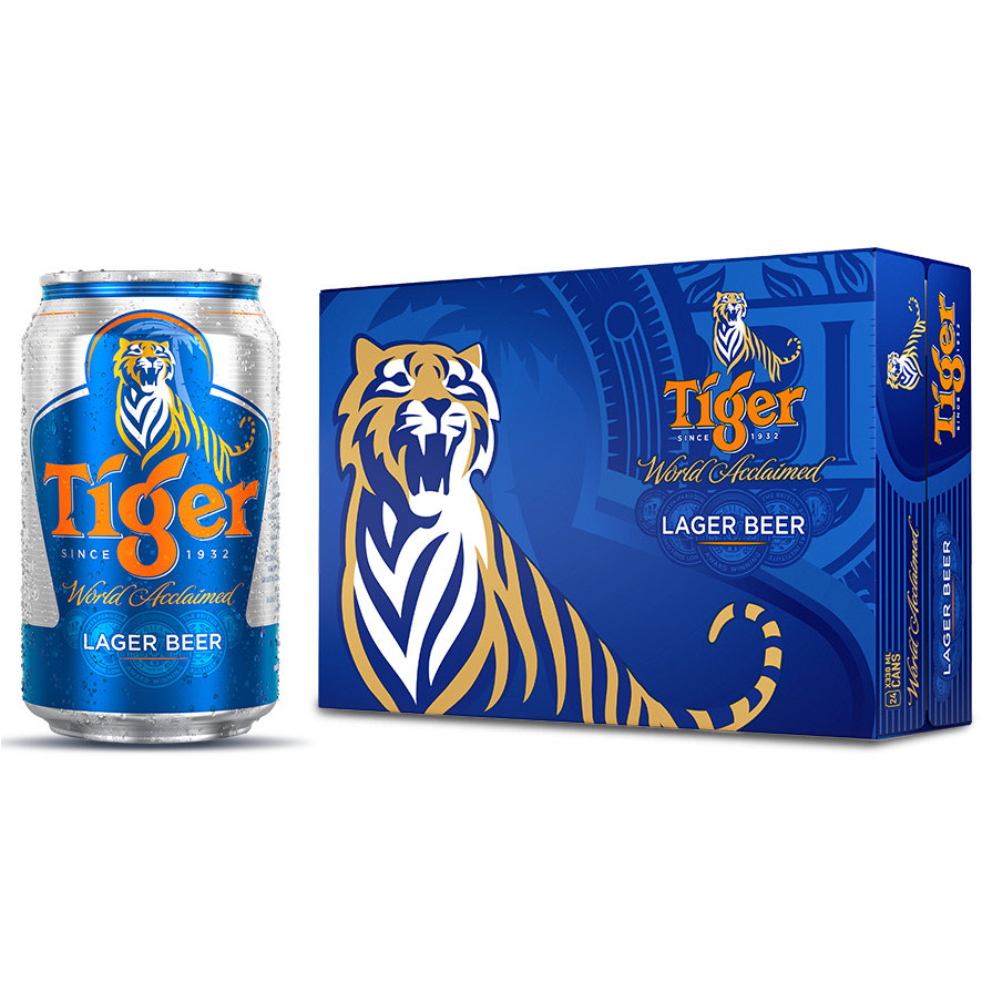 Hình ảnh Thùng Bia Tiger 24 Lon (330ml / Lon)