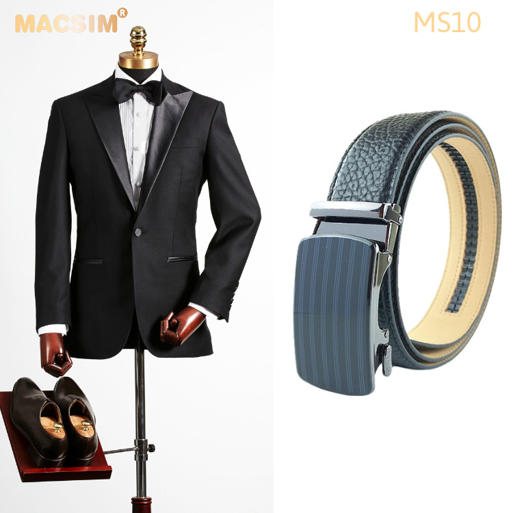 Thắt lưng nam da thật cao cấp nhãn hiệu Macsim MS10