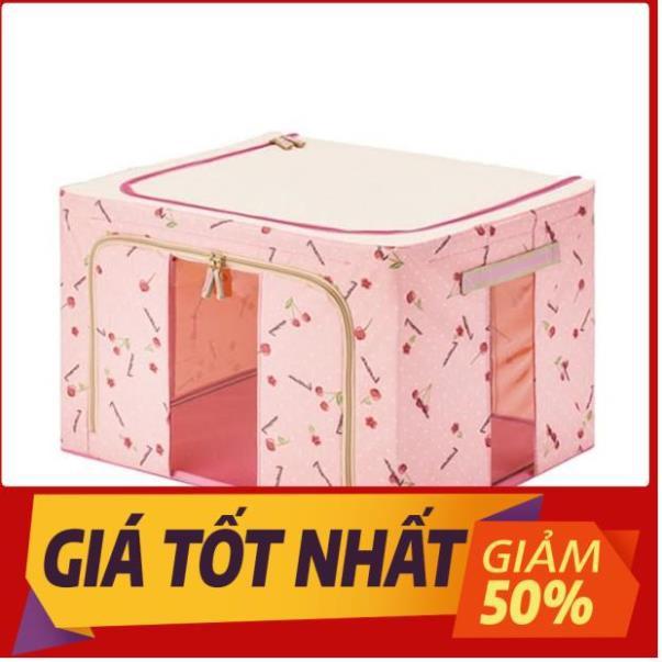 Hộp đựng quần áo chăn màn đa năng thông minh màn túi bằng vải khung thép kim loại gấp xếp gọn size lớn