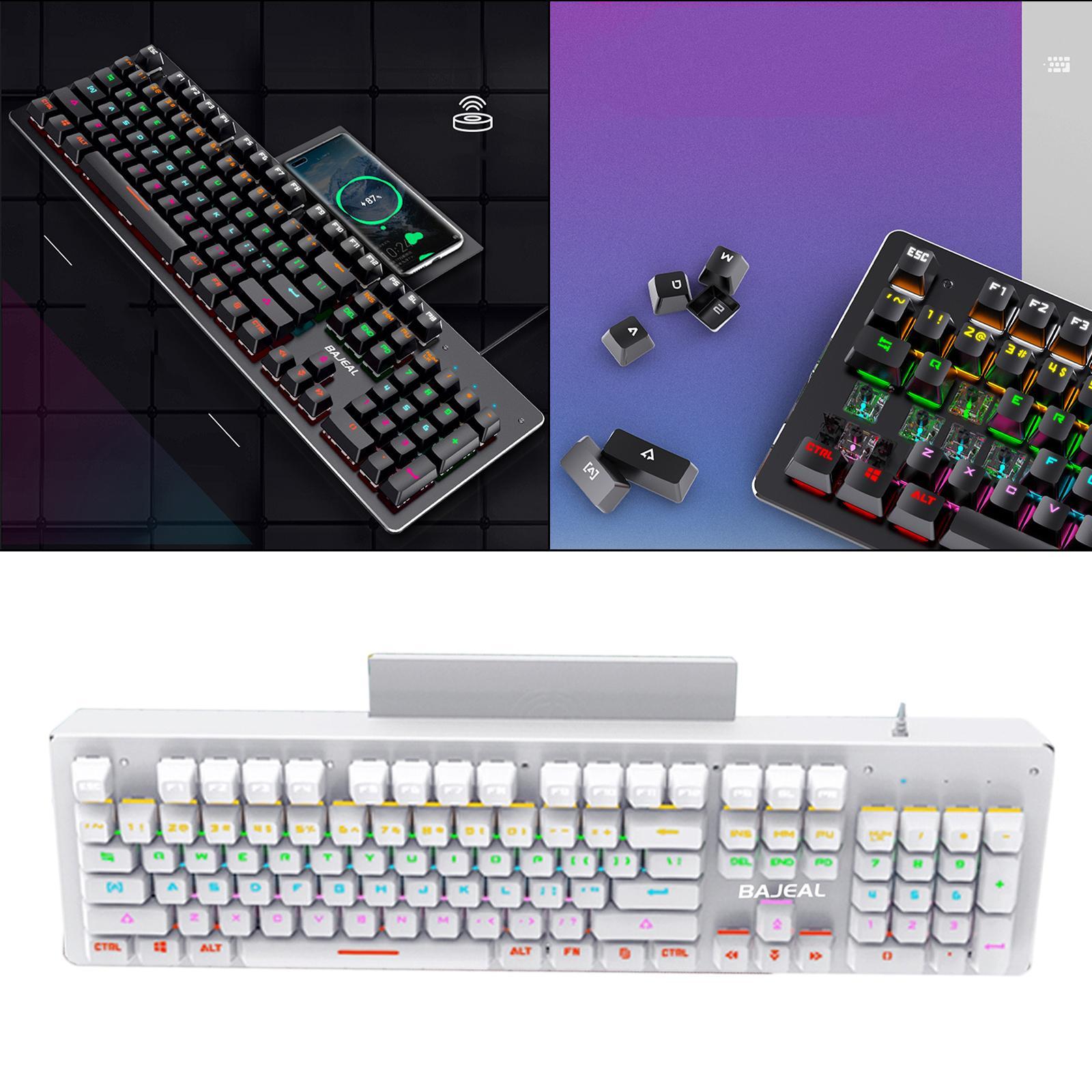 Wired Gaming Mechanical Keyboard  104 Key White