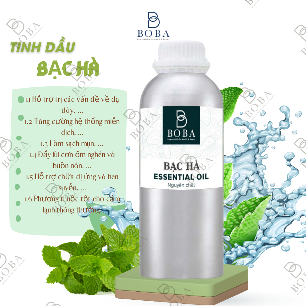 (HCM) Tinh Dầu Lít Nhập Ấn Khuếch Tán Hương Thơm, Xông Phòng, Thư Giãn, Kiếm Soát Mùi - BOBA NATURALS