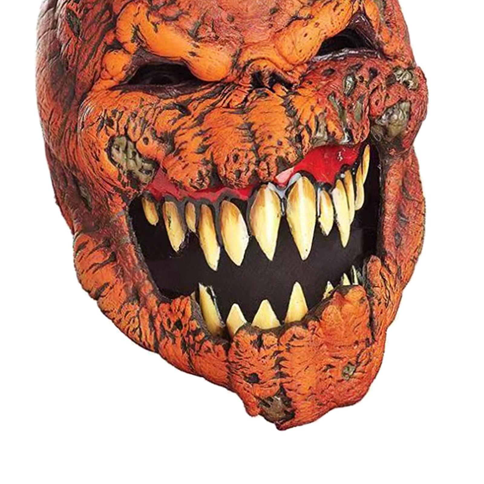 Realistic Pumpkin Mask Full Head Cover for Adults Women Cosplay Costume