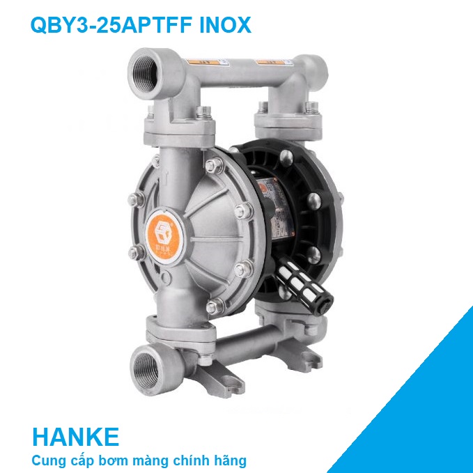 Bơm màng khí nén inox 1 in GODO QBY3-25APTFF