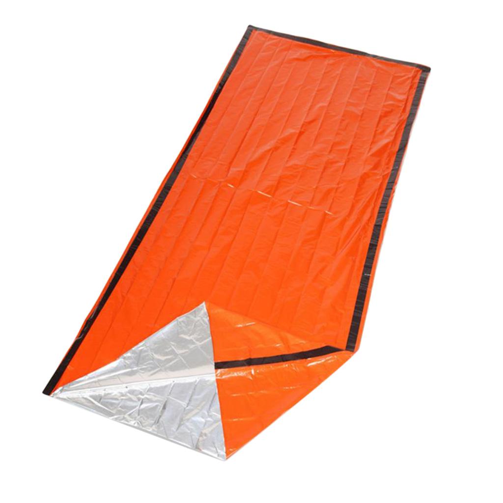 Portable Emergency Sleeping Bag Outdoor Survival Whistle Tent Blanket