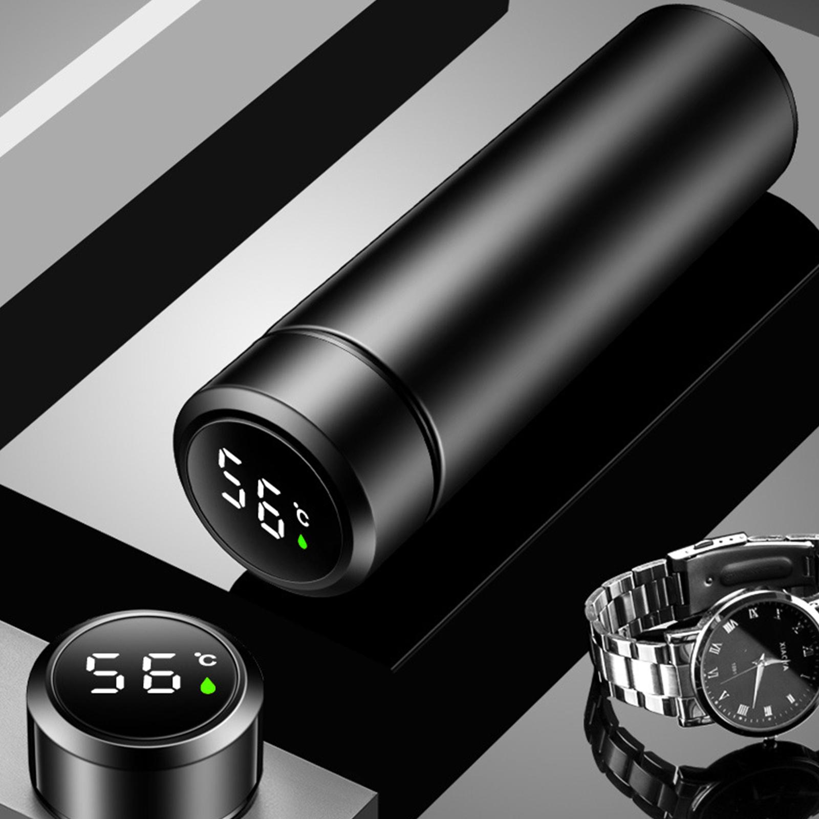 Bình cà phê cách nhiệt chân không có bộ lọc có thể tháo rời, mặt đèn LED hiển thị Temp Travel Slim Coffee