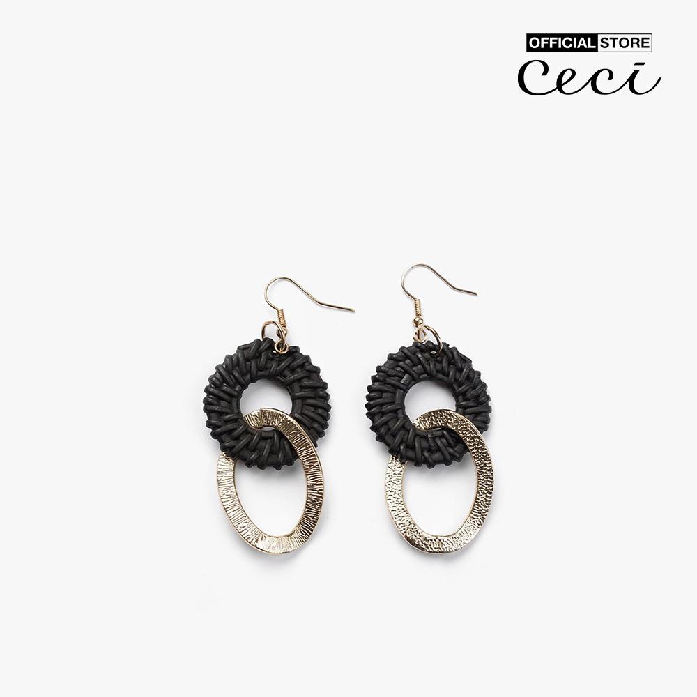 CECI - Khuyên tai nữ chuỗi mắc xích lớn thời trang CC1-02000157
