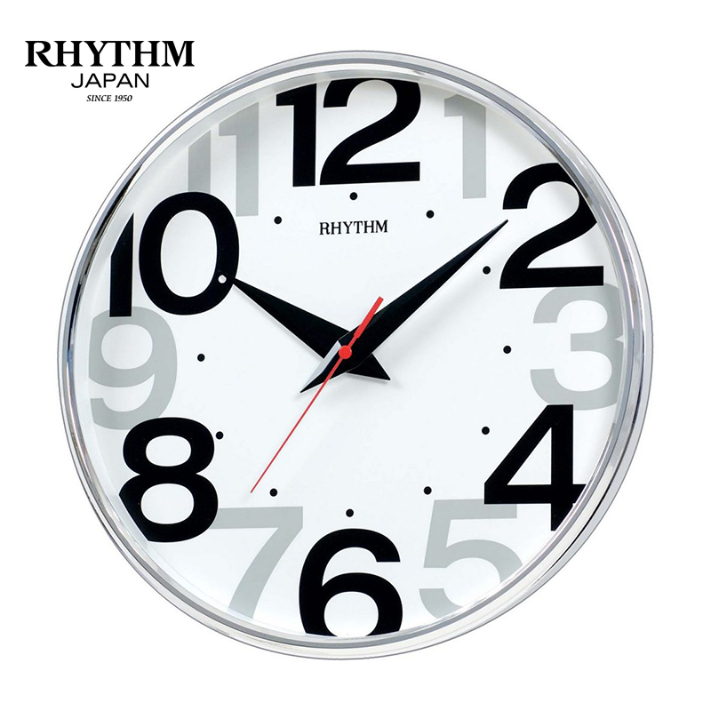 Đồng Hồ Treo Tường Rhythm CMG486NR19 - Bạc (32.0 x 4.8 cm)