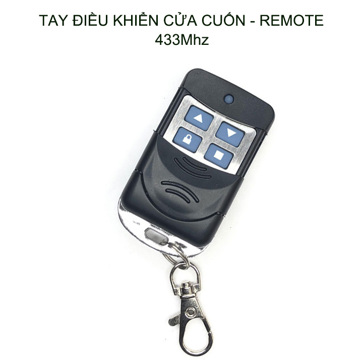 Điều khiển cửa cuốn mã cố định, tần số 433Mhz