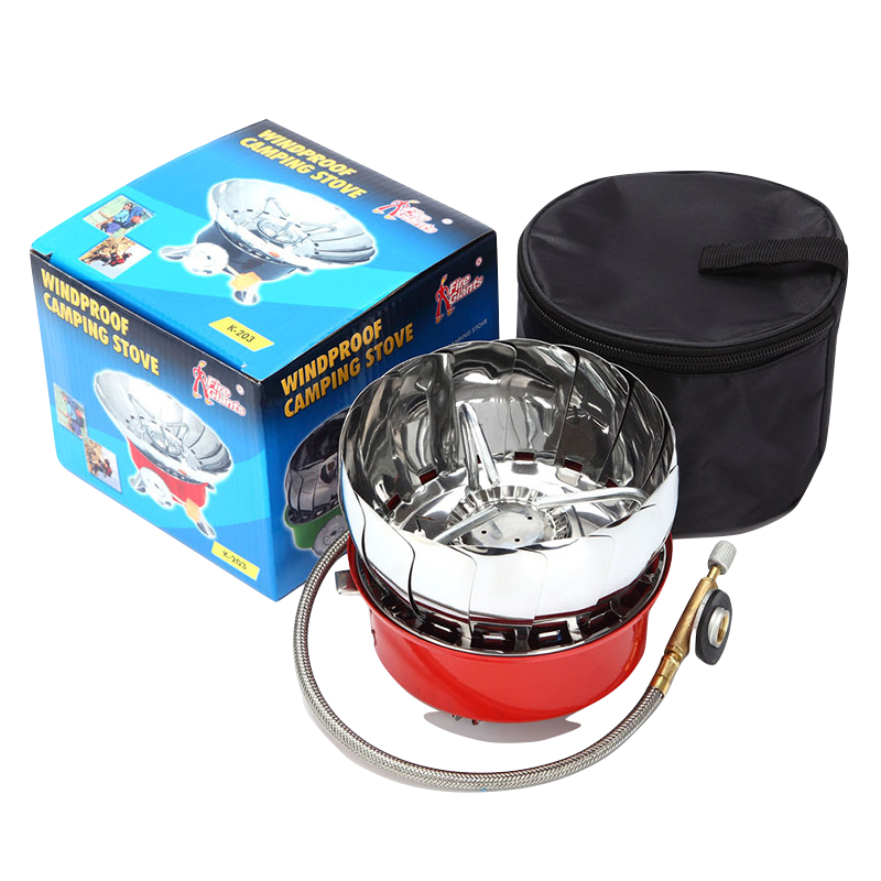 Bếp gas mini chống gió gấp gọn kiểu dáng hoa sen tiện dụng cho cắm trại dã ngoại du lịch