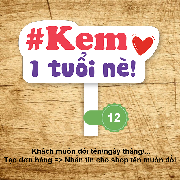 Bảng hashtag sinh nhật MS 12