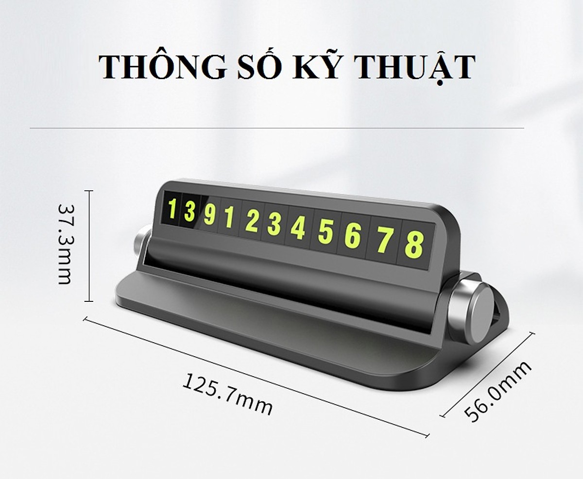 Bảng số điện thoại để trong ô tô 6in1