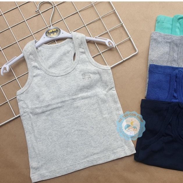 ÁO BA LỖ COTTON THUN MÀU CHO BÉ MIATOP