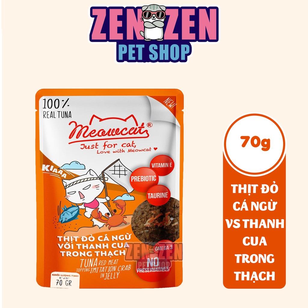 Thùng Pate cho mèo Meowcat 48 gói x 70g