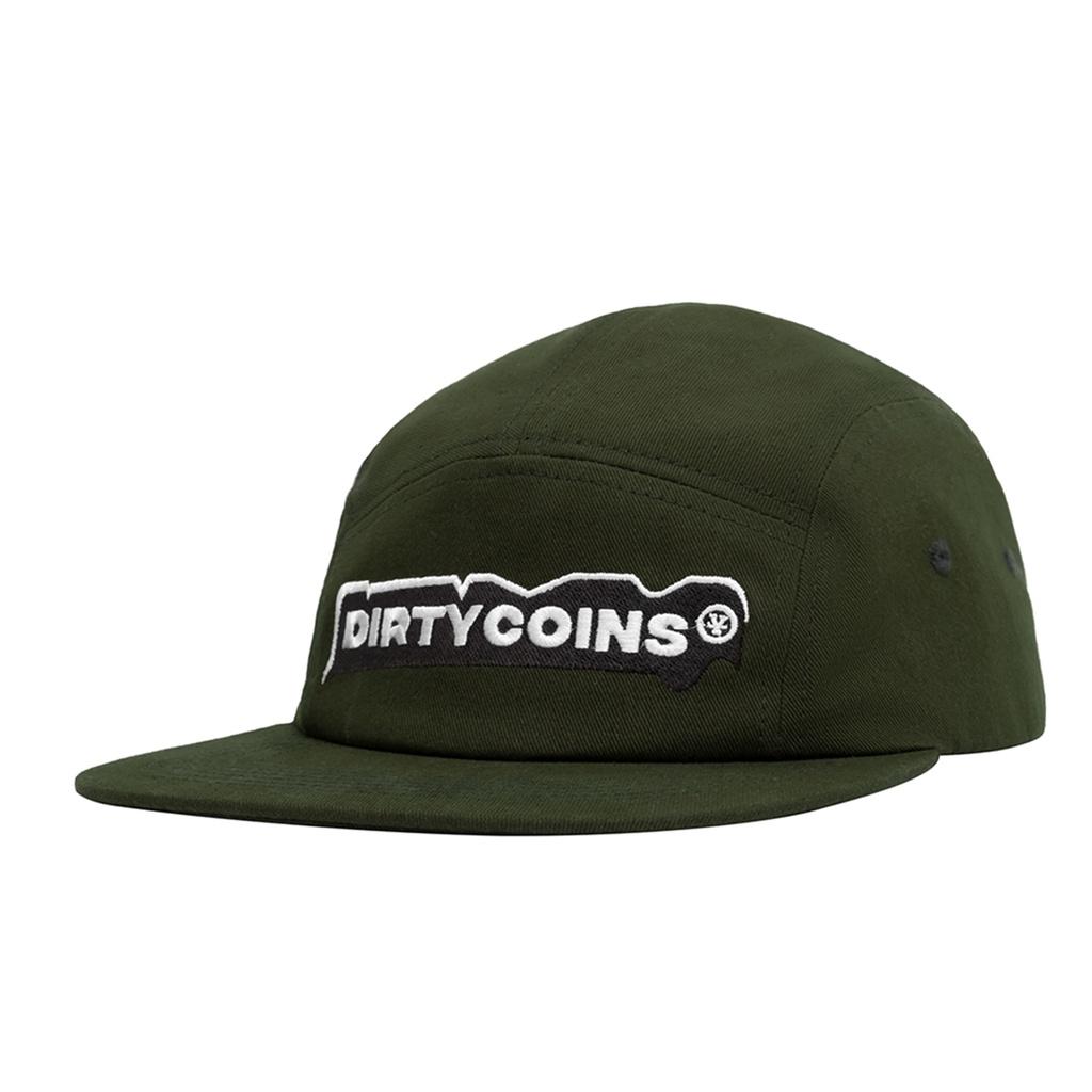 DirtyCoins Nón 5 Panels Cap - Pine Green