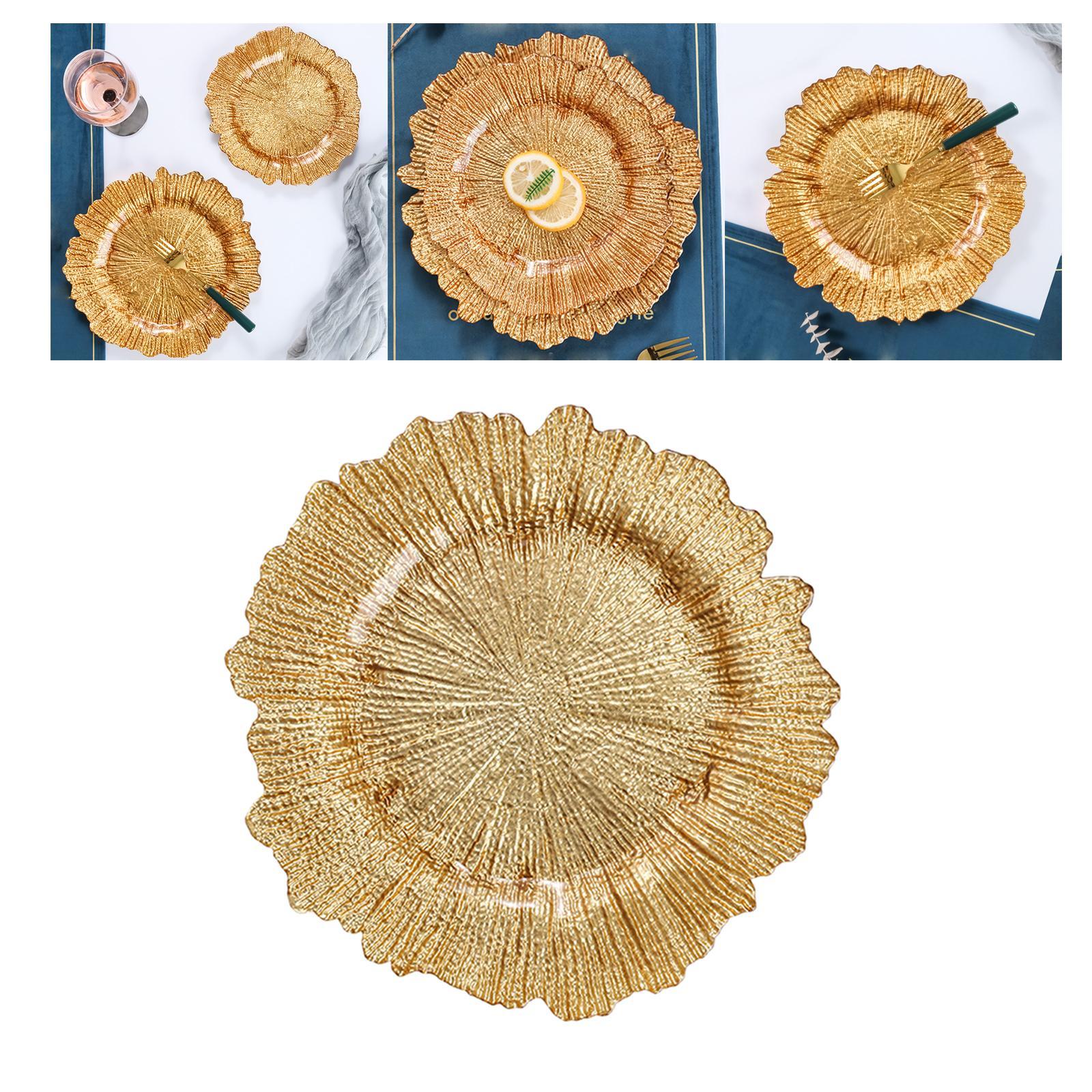Glass Plate Decorative Tray Fruit Plate for Party Events Dinner Decor