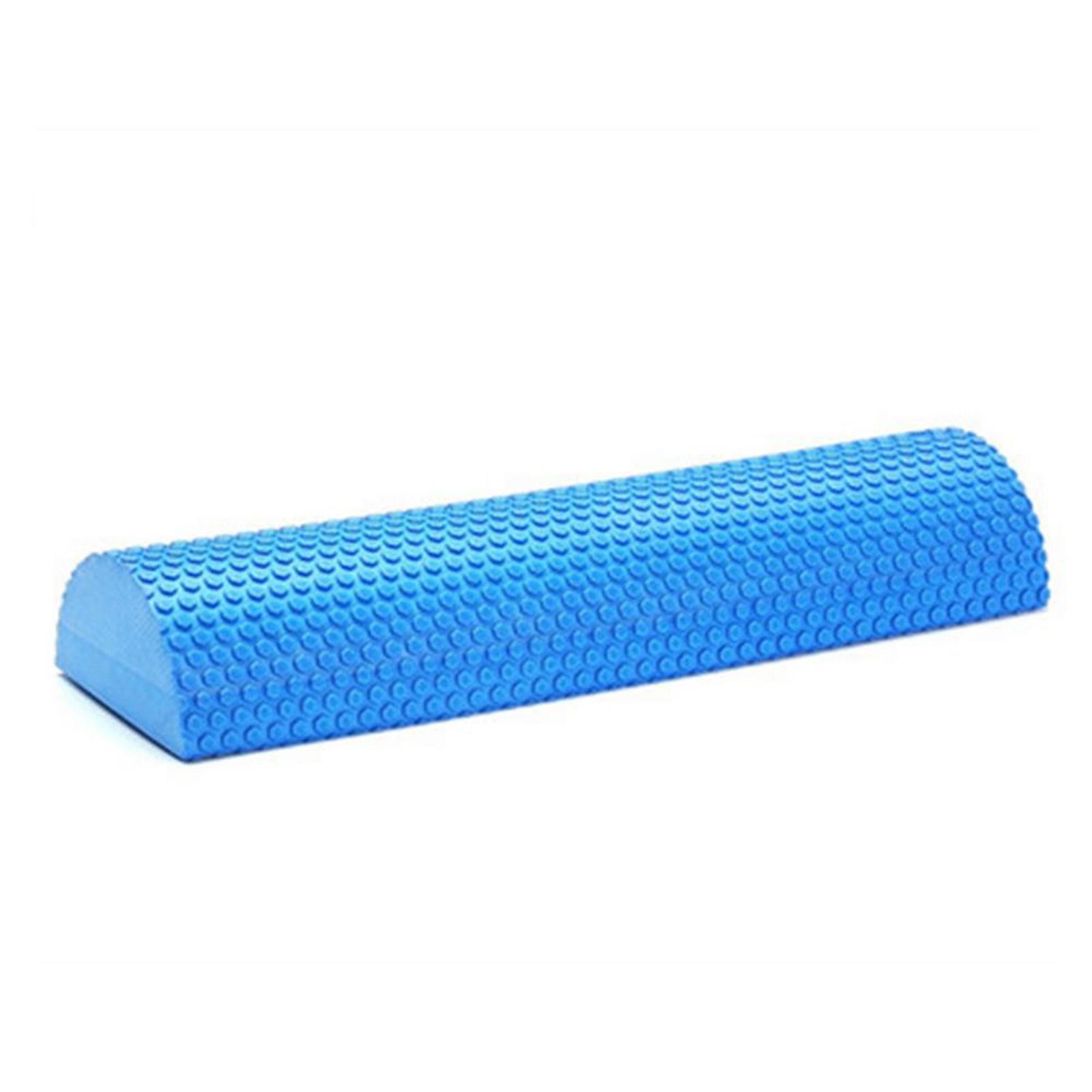 EVA Half Foam Roller High Density for Pliability Back Blue 30cmx7.5cm