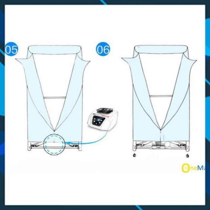 Tủ sấy quần áo samsung, máy sấy quần áo khung inox 2 tầng có điều khiển từ xa