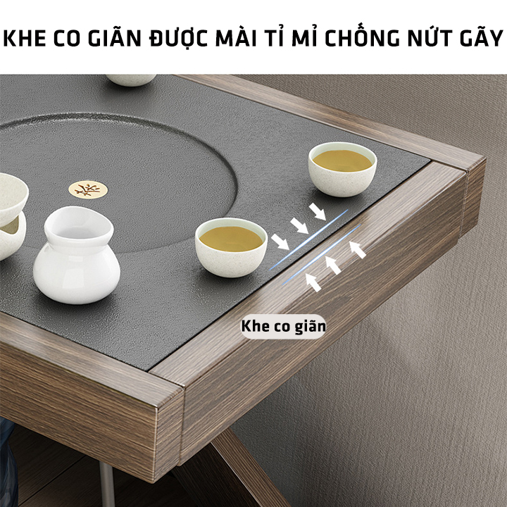 Bàn trà di dộng ( không có ghế), thiết kế thông minh, có bánh xe di chuyển dễ dàng - Bàn trà cao cấp - Bàn trà