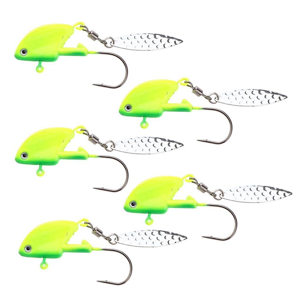 5 Pieces Fishing Jig Lure Freshwater Saltwater Bait Hook Tackle