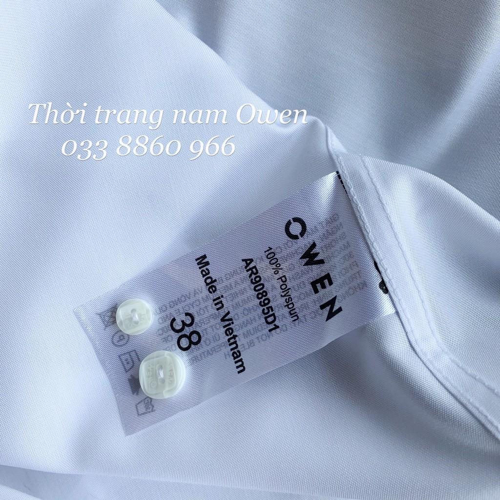 OWEN - Áo sơ mi trắng dài tay Owen chất sồi siêu mềm mịn (Regularfit / Slimfit)