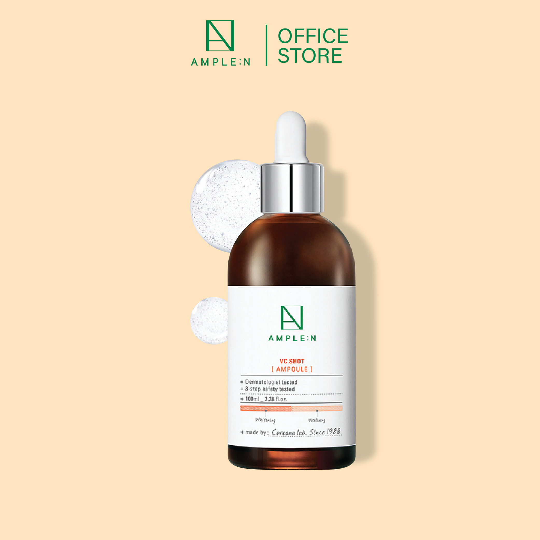 Tinh chất dưỡng trắng da AMPLE:N VC Shot Ampoule