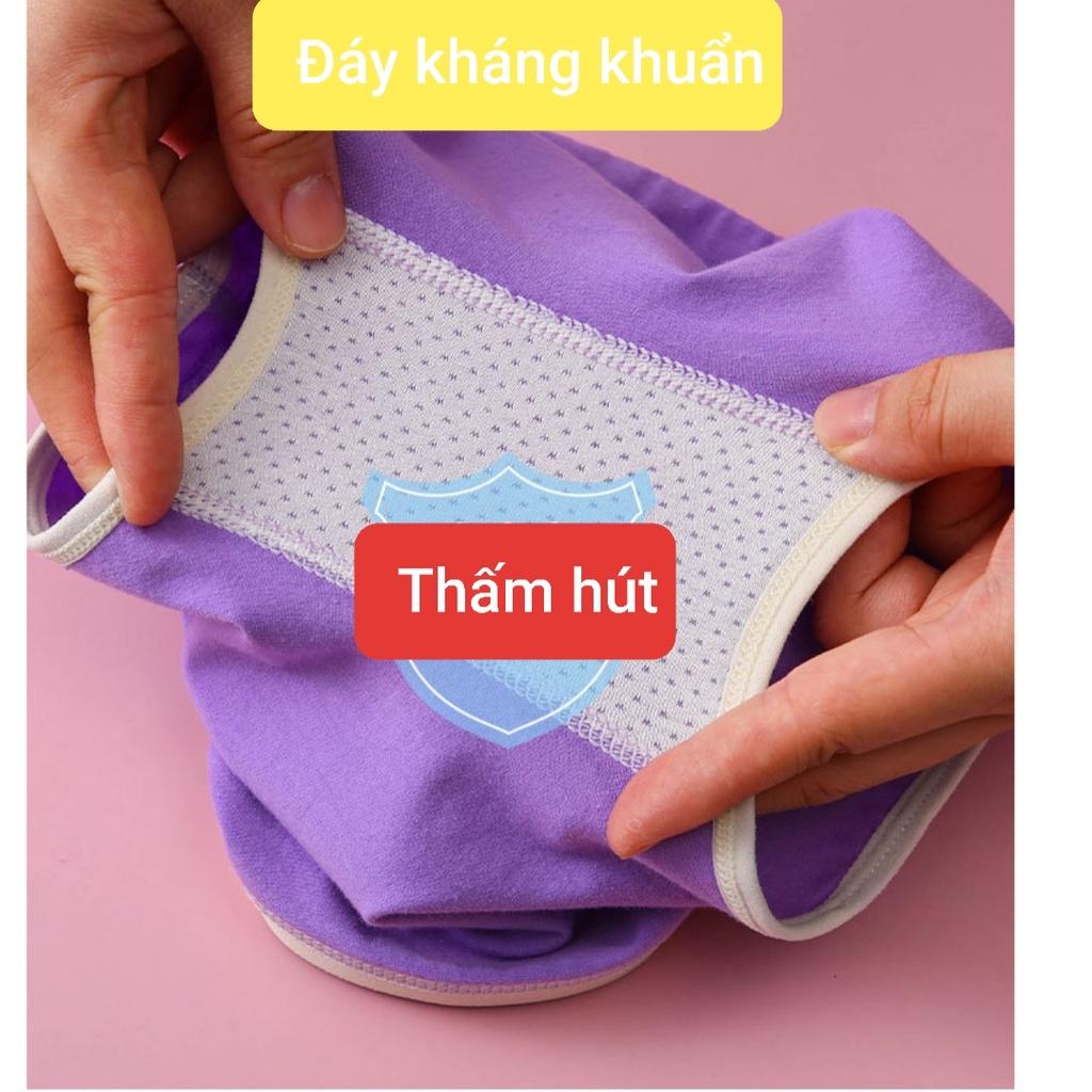 Sét 3 Chip đùi, quần lót tam giác cho bé gái chất cotton kháng khuẩn mềm mịn an toàn cho da bé