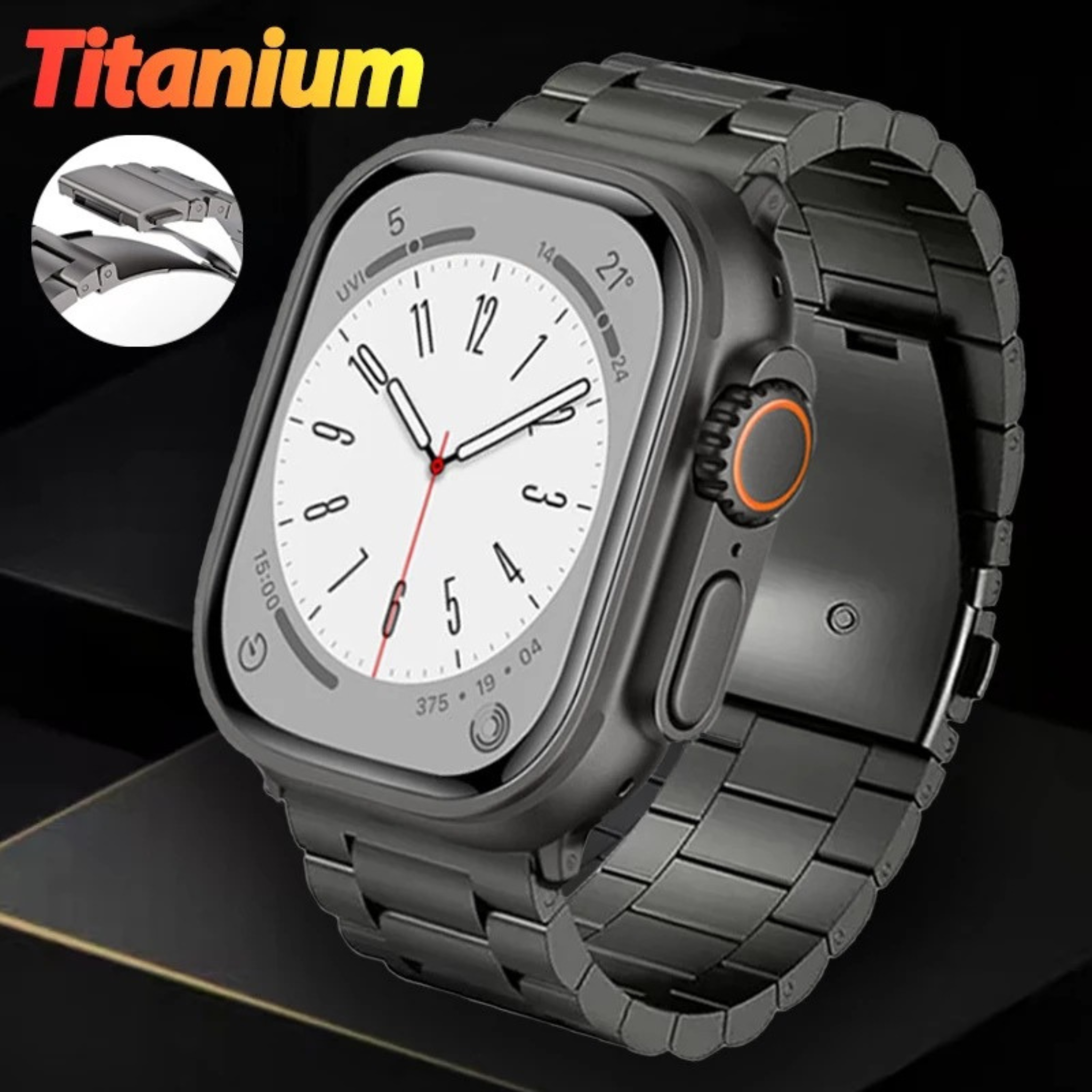 Dây Đeo Thay Thế Titanium Dành Cho Apple Watch Ultra / Apple Watch Series 1-8/SE/SE 2022, Kai.N Titanium Alloy Band - Hàng Chính Hãng