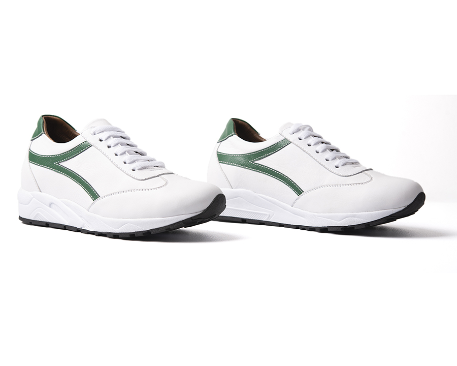 Giày Cao Nam Siêu Nhẹ T&TRA Tăng Cao 8Cm- T25 Trắng Cao- Chất Liệu Da Bò Cao Cấp, Phong Cách Thể Thao, Đế và Lót Tăng Cao Chất Liệu EVA Siêu Nhẹ, Trọng Lượng Nhẹ Hơn 30% So Với Đế Cao Su