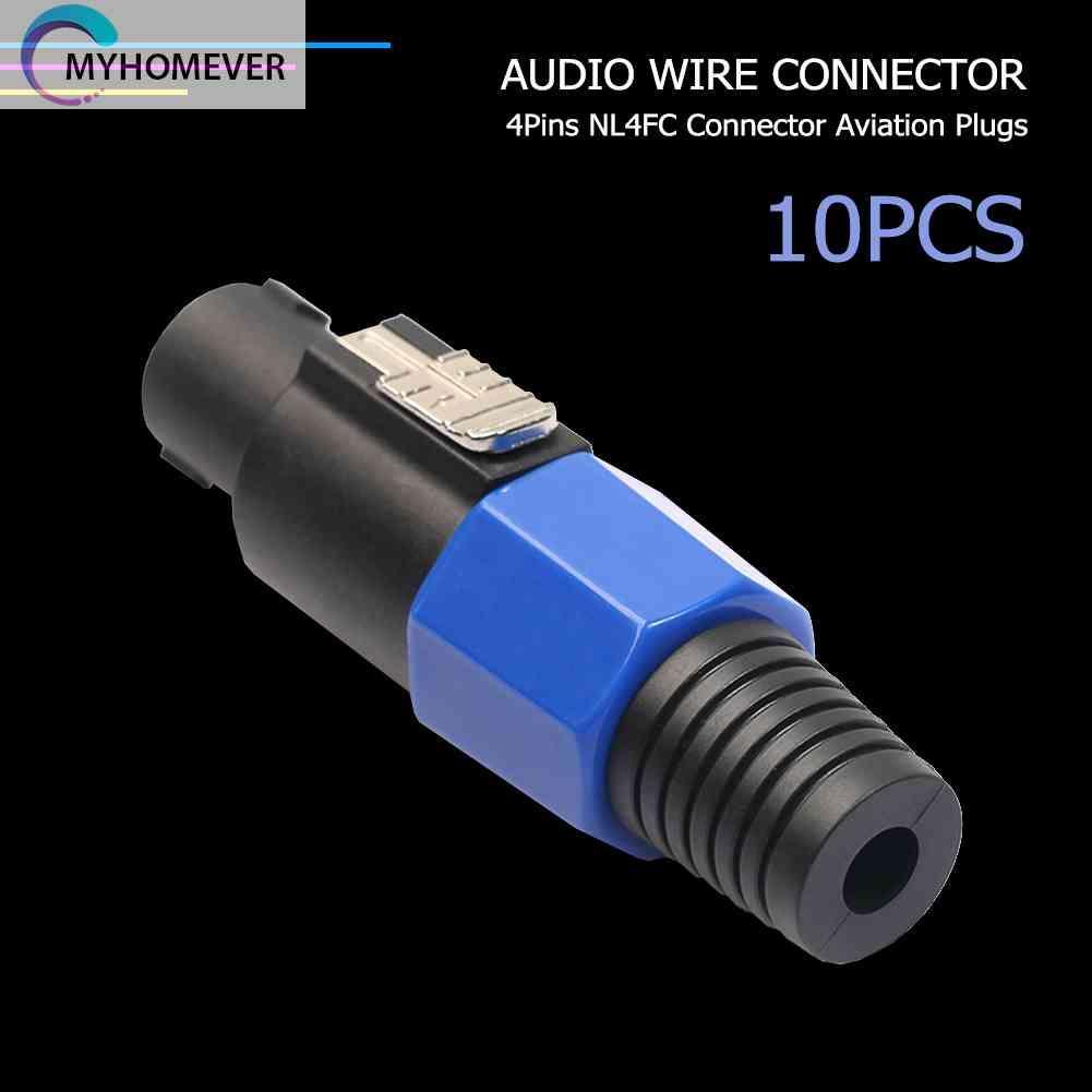Set 10 Đầu Nối Dây Điện 4 Cực NL4FC 4Pin