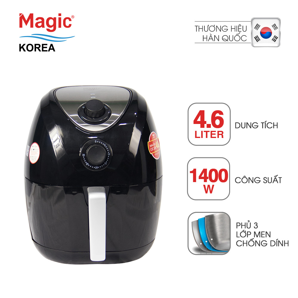 Nồi Chiên Nướng Chân Không Đa Năng Magic Korea A78N 4.6L lít- Hàng Chính Hãng